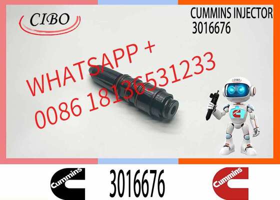 Buen precio Nuevo 3016675 3016676 3054218 3054220 3054228 3053124 207588 3001485 inyector de combustible de ferrocarril común para Cummins KTA19 QSK19 KTA38 KTA50 en línea