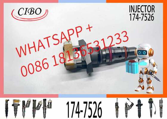 Harga bagus 174-7526 222-5966 173-9379 2225966 1739379 Injektor Bahan Bakar Excavator Injektor Common Rail untuk Suku Cadang Mesin E325C 3126E 3126B on line