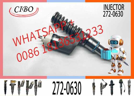 Buen precio 272-0630 10R-7229 Inyector de combustible diesel para C15 C18 C27 Motor Máquinas de construcción Inyectores de combustible para ferrocarril común 2720630 10R7229 en línea