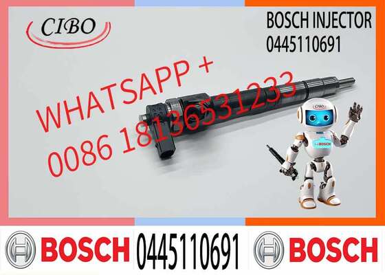 Giá tốt Vòi phun nhiên liệu diesel đường ray chung mới 0445110691 hiệu quả chi phí cao cho B-OSOH 0 445 110 691 Với Báo cáo kiểm tra trực tuyến