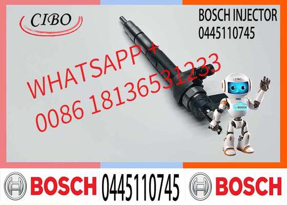 Harga bagus Injektor Diesel 0445110745 (DLLA155P2517) untuk Seri 3 untuk baja tahan karat ISO9001 Bersertifikat 6 Bulan Garansi on line