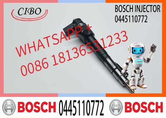 Prezzo buono Iniettore carburante 0445110772 Valvole di iniezione motore Valvole a spruzzo professionali 0 445 110 772 in linea