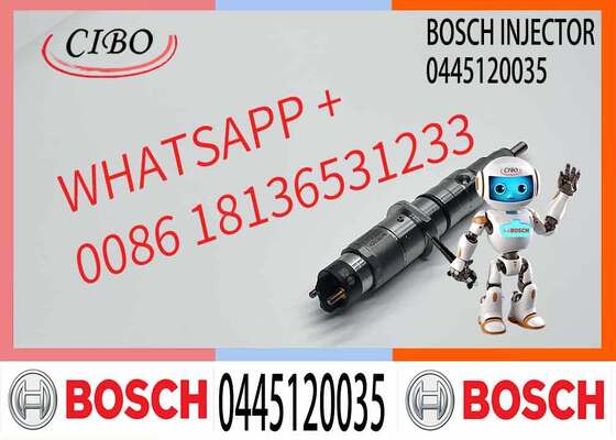 Harga bagus Injektor bahan bakar diesel presisi tinggi 0445120035 Injektor mesin 0 445 120 035 Injektor semprot profesional untuk mesin diesel on line