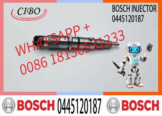 Bon prix 0445120187 Injecteur de carburant diesel à rampe commune de haute qualité en promotion, système d'injection de carburant haute formance en ligne