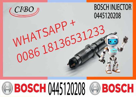 Prezzo buono Nuove parti di motori diesel iniettore Common Rail 100% testato professionalmente  B-OSCH 0445120208 in linea