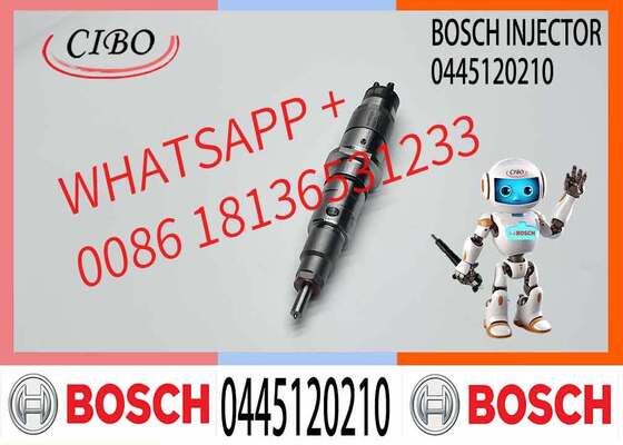 Bom preço 0 445 120 210 Injetor do motor ferroviário comum 0445120210 Bocal de injecção diesel 0986435503 para C-UMMINS 394 7550 / 3 949 619 on-line