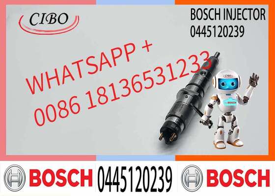 Buen precio Inyector de combustible en oferta 0445120239 o Inyector de combustible Common Rail 0445120239 con boquilla DLLA143P2200 en línea