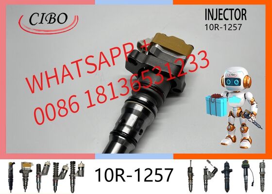 Buen precio Inyector de combustible diesel 10R-1257 original para 3126 3126B 3126E Motor D5N D6N IT38G Partes de maquinaria de excavadora Reemplazo para OEM 178-6342 10R1257 inyector original nuevo En línea