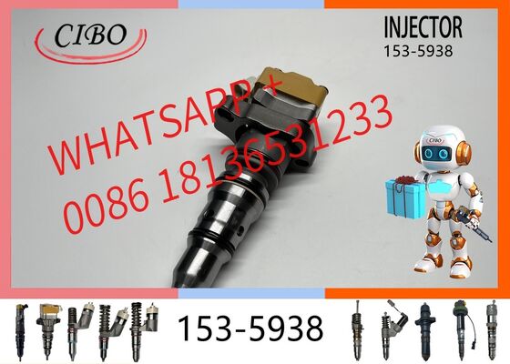 Buen precio ensamblaje de inyector de combustible diesel original 153-5938 para 3126 3126B Motor E325C 325C Reemplazo de excavadora para OEM 1535938 10R-9238 0R-9349 Boquilla inyector original nuevo En línea