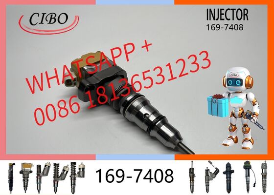 Buen precio Inyector de combustible Common Rail original 169-7408 para motor diésel de excavadora 3126 3126B 3126E Reemplazo para OEM 222-5967 0R-9349 171-9710 173-9380 nuevo inyector original En línea