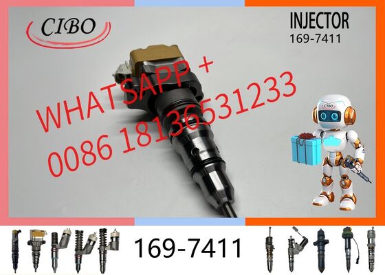 Harga bagus Rakitan Injektor Bahan Bakar Rel Umum 169-7411 Asli untuk Mesin 3126 3126B 3126E Injektor Diesel Ekskavator 322C 1697411 10R-9238 0R-9349 Injektor Baru Asli On line