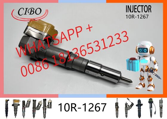 Buen precio Inyector de combustible Common Rail 10R-1267 original para motor diésel C7 C9, ensamblaje de inyector de excavadora, reemplazo para OEM 232-1171 2321171 10R1267, inyector nuevo original En línea