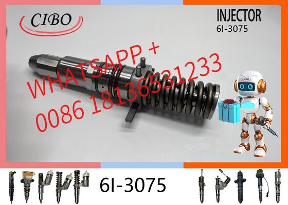 Harga bagus Injektor Bahan Bakar Diesel Common Rail Asli 6I-3075 untuk Mesin 3516 3500A Suku Cadang Alat Berat Excavator 777B 785 789 6I3075 0R8680 7C9578 injektor baru asli on line
