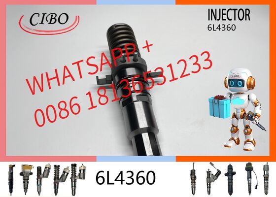 Harga bagus Rakitan Injektor Bahan Bakar 6L4360 Asli untuk Excavator Mesin Diesel Seri 3512A Alat Berat Konstruksi Pengganti OEM 0R-8338 111-3718 10R-1252 injektor baru asli on line