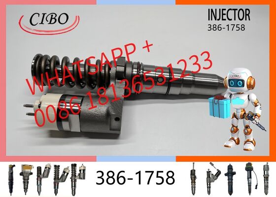 Good price original 386-1758 Common Rail Fuel Injector Assembly for  3508B 3512B 3516B Diesel Engine Generator Set Marine Replacement for OEM 20R-3247 original new injector online