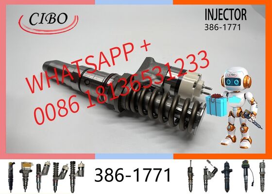 Good price original 386-1771 Diesel Engine Fuel Injector Common Rail Injector for 3508 3512 3516 3512B 3516B Engine Excavator Construction Machinery Replacement OEM original new injector online