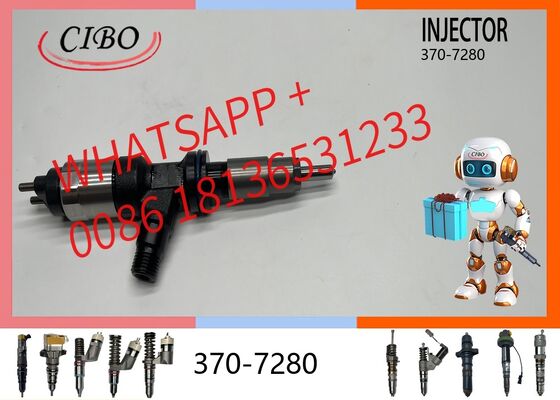 Buen precio original 370-7280 inyector de combustible diesel 3707280 T409982 para C4.4 C7.1 Motor E320E E323E 320F 323F 324E 325F Excavadora 950K 962K 966F cargador inyector original nuevo inyector En línea