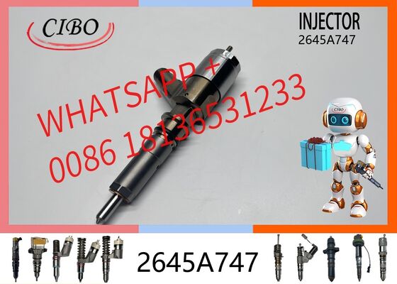 Buen precio inyector de combustible Common Rail original 2645A747 320-0680 3200680 10R-7672 10R7672 32E61-00020 para motor C6.6 C4.4 excavadora 320D E320D 323D piezas diésel repuesto inyector nuevo original En línea