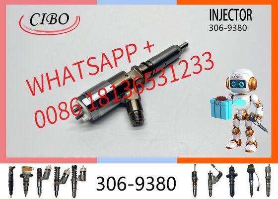 Buen precio 306-9380 inyector de combustible diesel de tren común original para C6.6 C6.4 C4.4 C4.2 1104 Motor 320D 312D 315D piezas de excavadora 10R-7672 320-0690 2645A749 inyector original nuevo En línea