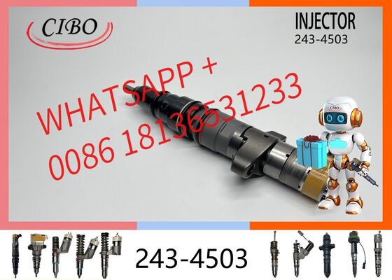 Harga bagus injektor rel umum asli 243-4503 untuk mesin C7 Excavator E324D E325D injektor diesel 2434503 20R-8058 387-9428 pengganti injektor baru asli On line