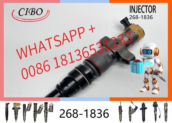 Bom preço Injetor de combustível de motor a diesel original 268-1836 2681836 para C7 C9 Excavadora Substituição de motor OEM 20R-9079 241-3400 Injetor de combustível bico Assy novo injetor original On-line