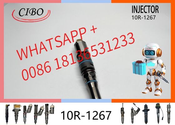 Harga bagus injektor bahan bakar diesel rel umum 10R-1267 asli untuk excavator loader 320E 323E 950K Engine C9.3 Pengganti OEM 20R-1318 20R-5073 155-1819 injektor baru asli On line
