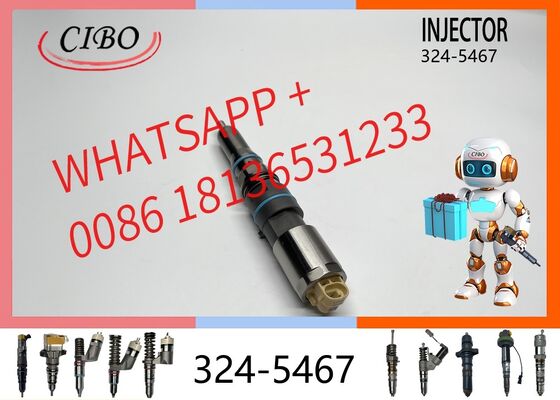 Buen precio 324-5467 inyector de combustible común para el motor C9.3 3245467 456-3493 inyector de combustible diésel para el camión articulado 725C 725C2 PM312 PM313 inyector nuevo original En línea
