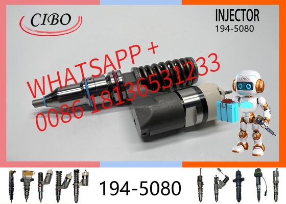 ভালো দাম C10 C12 3176 3196 এক্সকাভেটরের জন্য আসল 194-5080 ডিজেল ইঞ্জিন ফুয়েল ইনজেক্টর কমন রেল ফুয়েল ডিজেল ইনজেক্টর অটো পার্টস অ্যাক্সেসরিজ আসল নতুন ইনজেক্টর অনলাইন