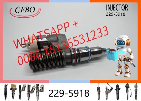 Bon prix Injecteur de carburant pour moteur diesel original 229-5918 pour C10 C12 pièces détachées de machines de construction de pelleteuses OEM 2295918 10R-1256 10R-1814 injecteur original neuf En ligne
