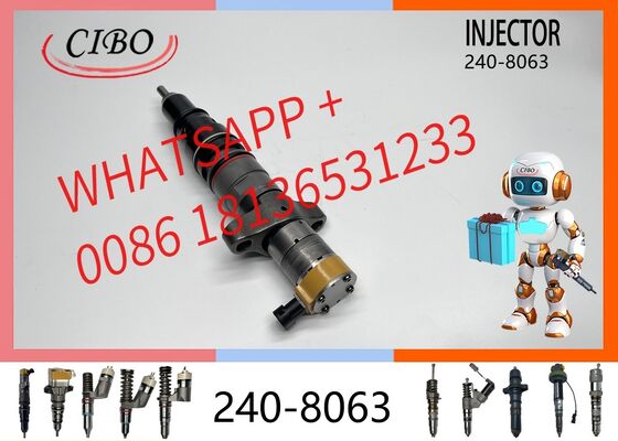 Хорошая цена оригинальная форсунка дизельного двигателя Common Rail 240-8063 2408063 для двигателя C7 C9 экскаватора 330D 336D, новая оригинальная форсунка для деталей дизельного двигателя строительной техники Онлайн
