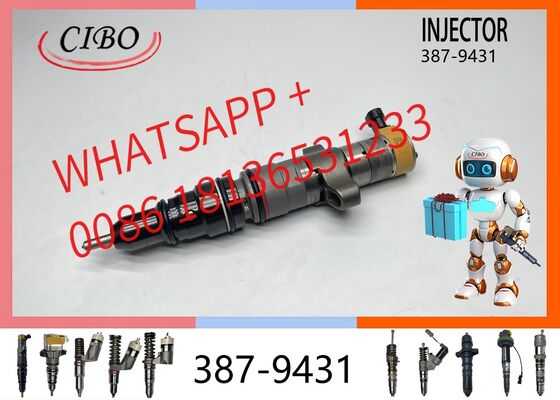 Buen precio inyector de combustible Common Rail original 387-9431 para motor diésel C7 C9 3406E excavadora 3879431 pieza de motor inyector 387-9432 387-9433 387-9434 inyector original nuevo En línea