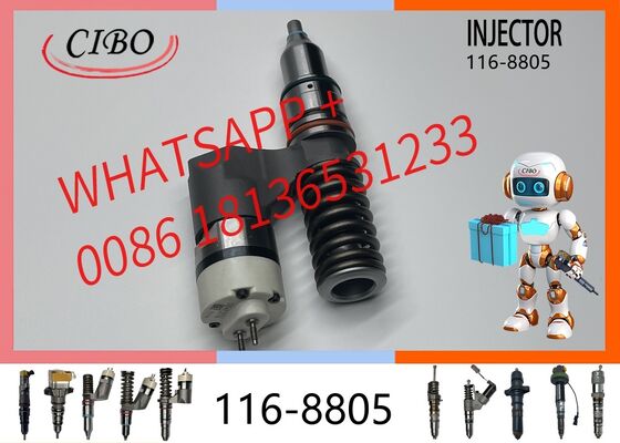 Buen precio Inyector de combustible diesel original 116-8805 1168805 para C12 3176 3196 Motor E345B Inyector de excavadora ensamblaje OEM 166-0149 0R-9530 116-5425 116-8866 170-5252 inyector nuevo original En línea