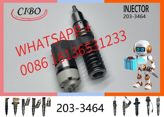 Buen precio Original 203-3464 Conjunto de inyector de combustible diesel de tren común para C10 C12 Excavadora de reemplazo de motor OEM 2033464 161-1785 170-5252 inyector original nuevo En línea