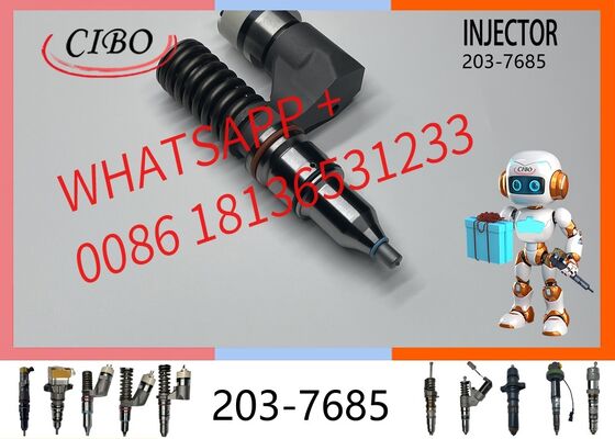 Bom preço Injetor de combustível original Assemblagem 203-7685 2037685 10R-0967 para C10 C12 3176A 3196 Motor 345B II 365B L 365B II Excavadora Common Rail Injector Parts 194-5080 novo injetor original On-line