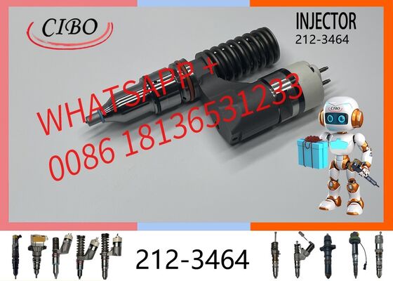 Buen precio Conjunto de inyector de combustible diésel original 212-3464 para motor C10 C12 3176 3196 NT855, excavadora, cargadora, bulldozer, camión, reemplazo para OEM 10R-0967 161-1785, inyector nuevo original En línea