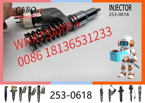 Good price original 253-0618 Common Rail Fuel Injector Assembly for  C15 C18 C32 Engine Excavator E385C E390D AD55 AD45B Diesel Parts 2530618 10R-2772 original new injector online