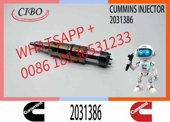 سعر جيد حقن وقود أصلي من Cummins 2031386 قطع غيار سيارات بديلة لحاقنات السكك الحديدية المشتركة للديزل الأصلية تطابق أرقام الأجزاء 4326959 2036181 4326989 4307217 لتوريد الموزعين بالجملة حقن أصلي جديد متصل