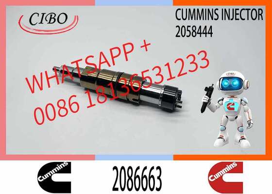 Buen precio Inyector de combustible diésel de riel común original Cummins de repuesto para OEM 2086663 compatible con 2894920 1874425 apto para motores ISG ISF 2.8 para piezas diésel de camiones, inyector nuevo original En línea