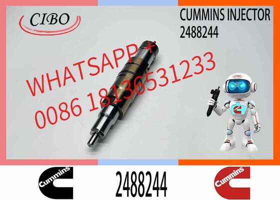 Хорошая цена Оригинальная форсунка Cummins 2488244 для двигателей DC16 ISX15 Diesel, взаимозаменяемая с номерами деталей OEM 2057401 2029622, оригинальные новые дизельные топливные форсунки для экскаваторов и строительной техники Онлайн