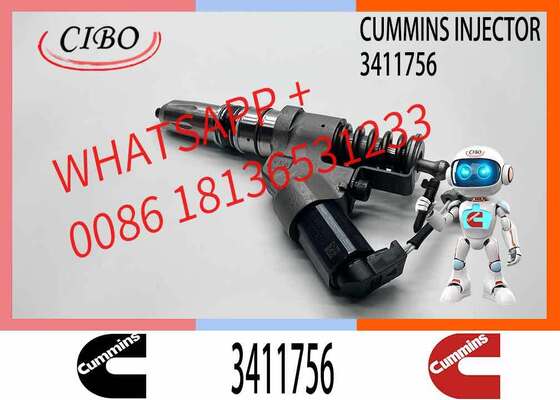 Bom preço Cummins original 3411756 Injetores de combustível Peças de reposição automáticas para ISM QSM QSMI1 Motores a diesel Compatível com R275 R385LC-9 Equipamento de referência cruzada 4903472 3411753 3411845 novo injetor original On-line