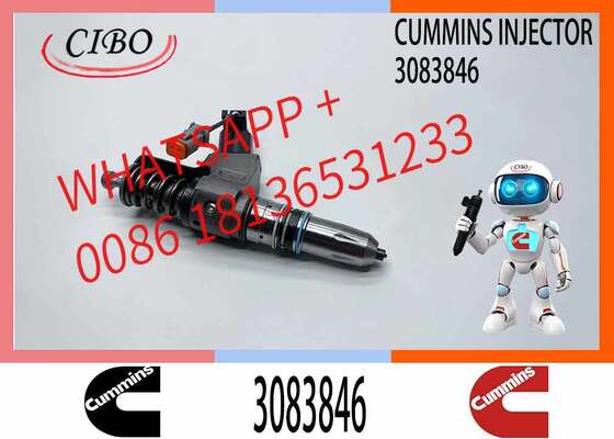 Buen precio Cummins original 3083846 Reemplazo para OEM inyector de combustible motor diesel piezas de repuesto Reemplazo de accesorios adecuados para QSN14 N14 motores piezas cruzadas 3411795 3411691 4307795 3095086 inyector nuevo original En línea