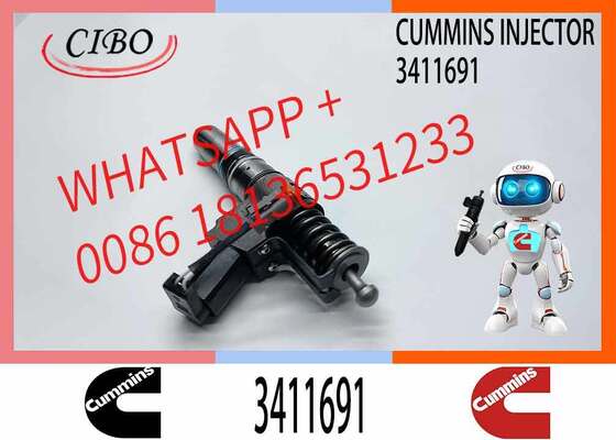 قیمت خوب انژکتور سوخت اصلی کامینز 3411691 جایگزین انژکتور اصلی سازگار با موتور دیزل QSN14 N14 مرجع متقاطع 3411795 4307795 3095086 3411759 قطعات موتور کامیون برای ماشین آلات سیستم های موتور دیزل آنلاین