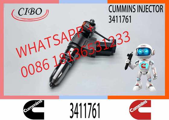 Prezzo buono Iniettore diesel originale Cummins di ricambio per OEM 3411761 Adatto per motori N14 14L CELECT PLUS QSN14 6 & QSN14 Numeri di parte di riferimento incrociato 3411759 3081315 3411767 3411765 3411760 iniettore nuovo originale In linea