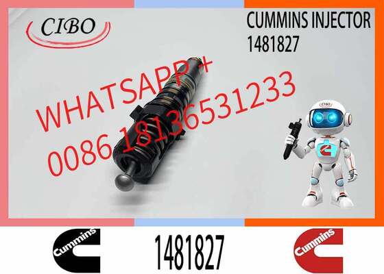 Prezzo buono Iniettore carburante originale Cummins 1481827 Sostituzione per OEM per macchine edili per escavatori per camion Adatto per ISX DT12.02 DT12.17 DC12.14 DC12.03 ISX15 QSX15 Serie 4 R420 Riferimento incrociato 1464994 1521978 In linea