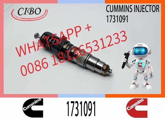 Prezzo buono Cummins originale 1731091 Motore iniettore di carburante sostituzione per DC12.15 DC12.18 QSX15 ISX15 X15 Motori diesel Cross Ref 570016 1499257 per parti di escavatore nuovo iniettore originale In linea
