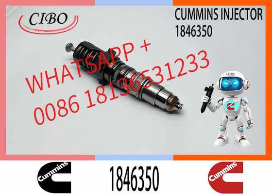 Prezzo buono Iniettore Common Rail Cummins originale 1846350 Sostituzione per valvola di iniezione diesel OEM Adatto per motori QSX15 ISX15 X15 Parti motore escavatore Riferimento PN 1764345 1764364 iniettore nuovo originale In linea