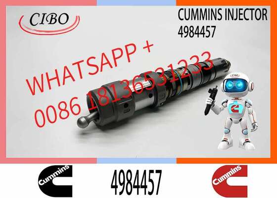 Good price Cummins original 4984457 Replacement forOEM Fuel Injector Fits QSK32 QSK60 QSX60 Engines Engine Assembly Auto Parts for Sprayer Excavator Truck Cross Ref: 4088427 4326784 4954374 original new injector online