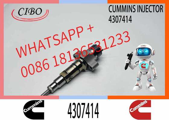 Harga bagus Cummins asli 4307414 Bagian Excavator Fuel Injector Diesel Mesin suku cadang untuk QSL QSL9 9.5 ISCE 6L QSC8.3 SL9.5 Penggantian untuk OEM Referensi silang 4954927 4954679 5491659 injektor baru asli On line