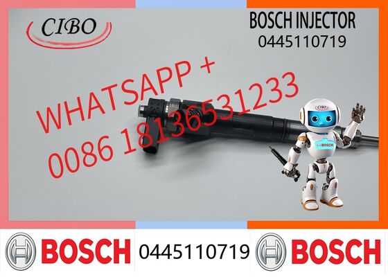 Хорошая цена Оригинальная дизельная форсунка Bosch Common Rail 0445110719 для Wingle 5 Hover H5 Renault Nissan Vauxhall, клапаны впрыска, сборка двигателя, запчасти для экскаватора, оригинальная новая форсунка Онлайн