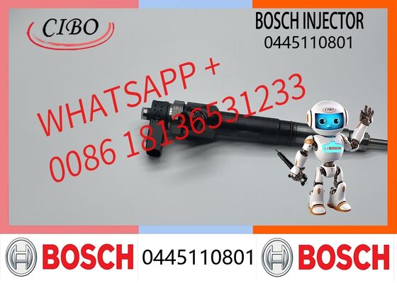 Хорошая цена Bosch оригинальный дизельный двигатель инжектор сопла сборка 0445110801 Общий железнодорожный топливный инжектор Замена для OEM 0445110799 0445110802 оригинальный новый инжектор Онлайн